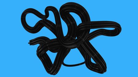 The Great black plastic thing, 3D object isolated