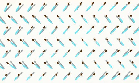 decorative background with cartoon style soft brushesの写真素材