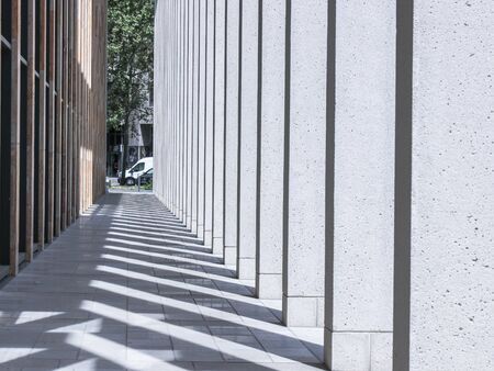 Architectural composition with modern building facade detailsの写真素材