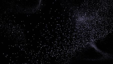 Abstract digital background with huge cloud of tiny shiny lightweight bubbles