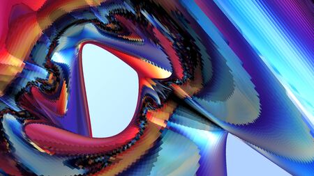 Colorful digital background with beautiful curved surfaceの写真素材