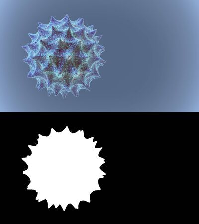 Abstract organic cell concept with alpha channelの写真素材