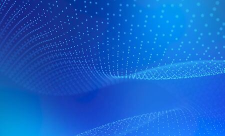 Abstract digital background with soft focused shiny particlesの写真素材