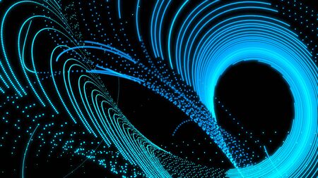 Abstract digital background with structural cloud of lightsの写真素材