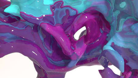 abstract background with liquid paints close up view