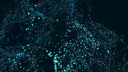 thousands of tiny particles digital multicolored backgroundの写真素材