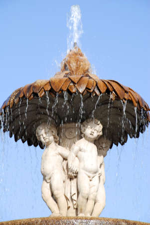 The fountain in the parkの写真素材