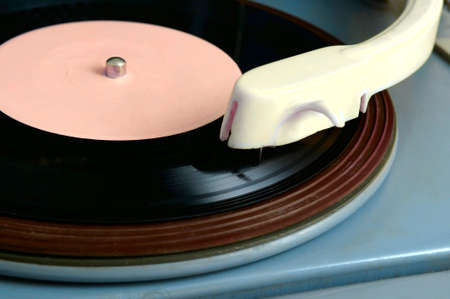 old record player close-upの写真素材