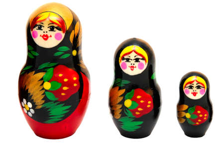 russian Matryoshka toysの写真素材