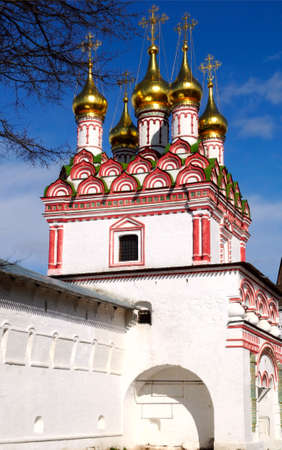 the main entrance in Joseph-Volokolamsk monastery, Russia