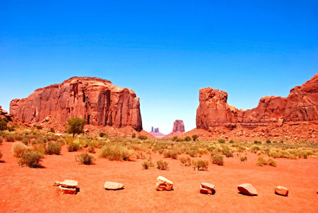 Monument Valley in Arizona, USAの写真素材