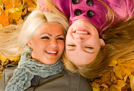 portrait of smiling girlsの写真素材