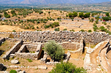Mycenae - ancient town, Greeceの写真素材