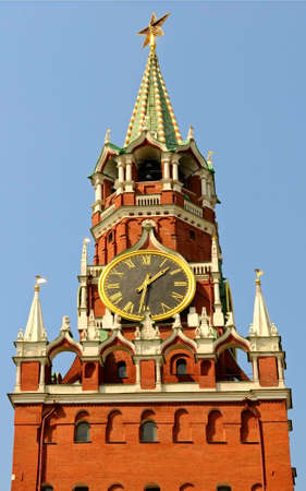 The Spasskaya tower of Kremlin, Moscow