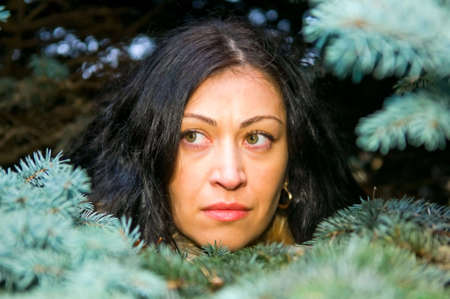 portrait of brunette woman