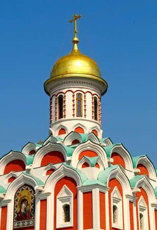 orthodox church in Moscow, Russiaの写真素材