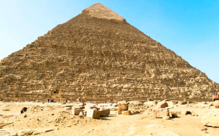 the Khafre pyramid of Giza, Egypt