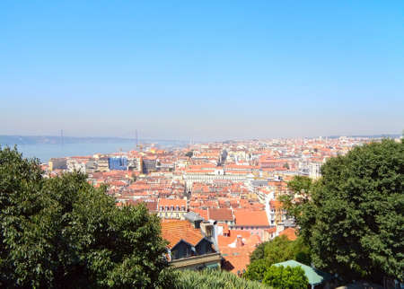 the view of Lisbon, Portugal の写真素材