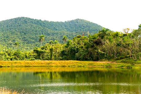 the lake, Cuba の写真素材