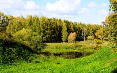 River and forest, Russiaの写真素材