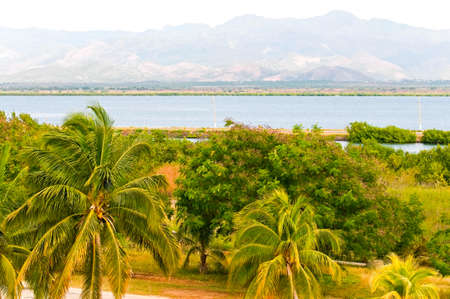 tropical landscape, Ancon, Cubaの写真素材