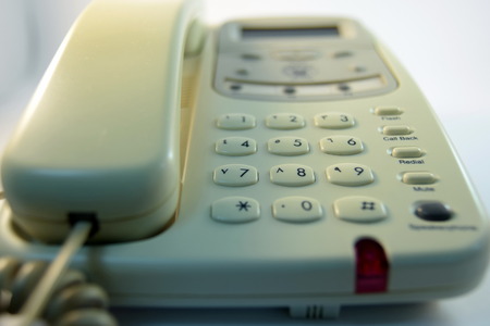 closeup Telephone number padの写真素材