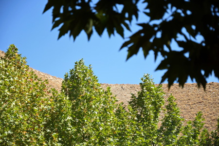 Semirom Waterfall area, isfahan, iranの写真素材