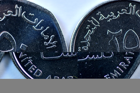 Close up Dirhams currency, United arab emiratesの写真素材