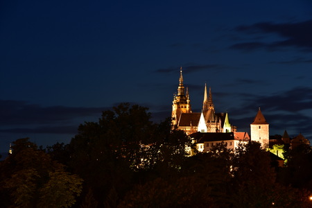 Prague City, Charles Bridge and around view, Czech Republicの写真素材