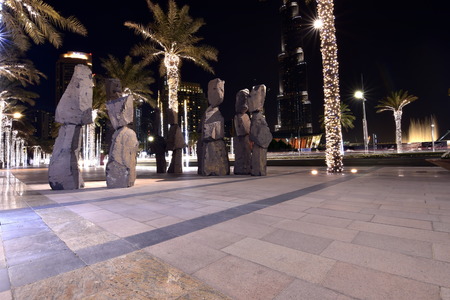 Sheikh Mohammed Bin Rashid boulevard, Dubai, United Arab Emiratesのeditorial素材