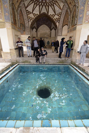 Fin, Kashan, Esfahan, Iran, March 23, 2017, is a historical Persian garden. It contains Kashan's Fin...