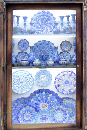 Handicraft made in Esfahan, Isfahan Grand Bazaar, Naqsh-e Jahan Square, esfahan, Iranのeditorial素材