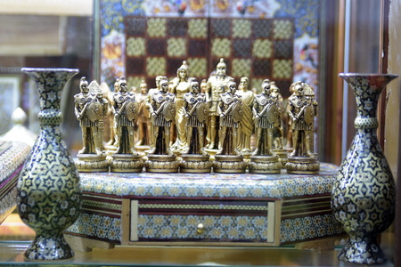 Handicraft made in Esfahan, Isfahan Grand Bazaar, Naqsh-e Jahan Square, esfahan, Iranのeditorial素材
