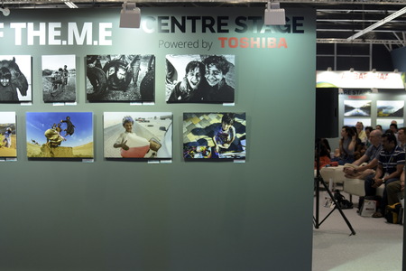 May 5, 2017, Dubai, United Arab Emirates. Photography Live exhibition 4-6 May,2017 in Festival Arena, Dubai Festival City participated by leading camera & accessories brandsのeditorial素材