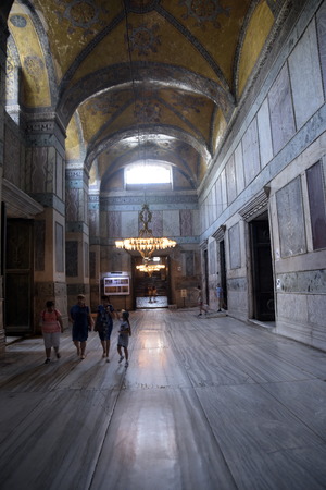 The Hagia Sophia, Hagia Sofia or Ayasofya mosque and museum Istanbul, Turkeyのeditorial素材