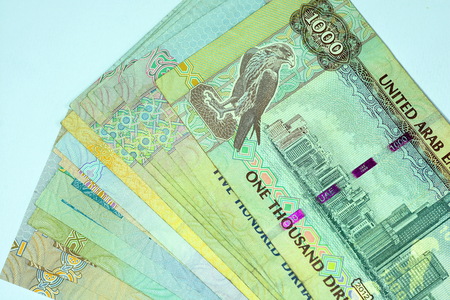 Close up Banknote and Currency Bills and Coins