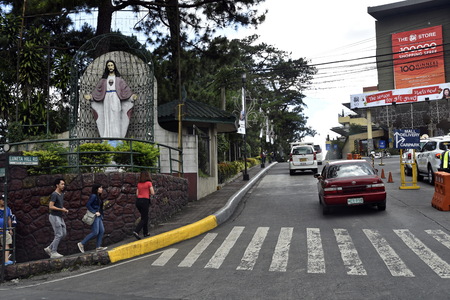 BAGUIO CITY, PHILIPPINES, DECEMBER 13, 2017, SM Store Shopping mall and city view from top of the Building, the summer Capital of Philippinesのeditorial素材