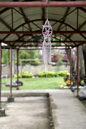 Santiago city, Isabela, Philippines, December 17, 2017, Buenavista United Methodist Church, main church in Buenavista area and School before Christmasのeditorial素材