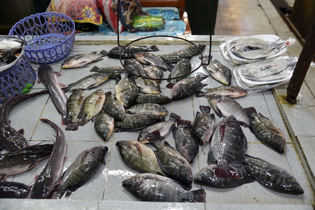 Santiago city, Isabela, Philippines, December 18, 2017, Santiago City Public Market, Main Market of the city, start from 5 Oclock in the morning, divided by different items for sale.のeditorial素材