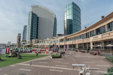 Dubai, United Arab Emirates â November 16, 2018, Dubai Festival City Mall located at Festival City district, during the Ramadan there is lot of decoration and offers.のeditorial素材