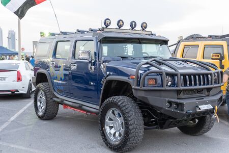 November 16, 2018, Gulf Car Festival, Dubai, United Arab Emirates, it's 3 days event to inspire participation of around 1200 to 1500 cars, biggest outdoor car show in regionのeditorial素材