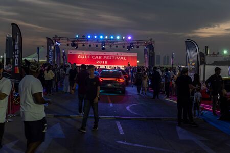 November 16, 2018, Gulf Car Festival, Dubai, United Arab Emirates, it's 3 days event to inspire participation of around 1200 to 1500 cars, biggest outdoor car show in regionのeditorial素材