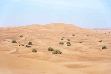 Sharjah desert area, one of the most visited places for Off-roading by off roaders, Big Red to Pink Rockの写真素材