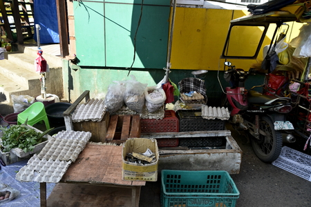 Santiago city, Isabela, Philippines, April 16, 2019, around the Santiago City Public Market, Main Market of the city, start from 5 Oâclock in the morning, divided by different items for saleのeditorial素材