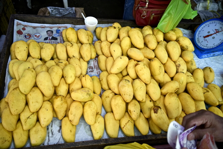 Santiago city, Isabela, Philippines, April 16, 2019, around the Santiago City Public Market, Main Market of the city, start from 5 Oâclock in the morning, divided by different items for saleのeditorial素材