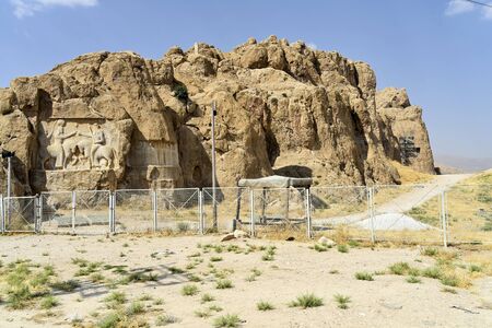 Naqsh-e Rostam, Shiraz, Fars Province, Iran, June 22, 2019, the view of Naqsh-e Rostam near the...