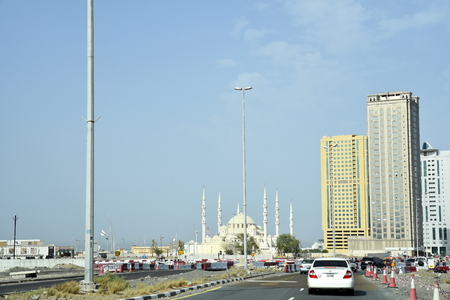 Grand Sheikh Zayed Mosque, Fujairah, United Arab Emirates, June 4, 2019. view of the mosque in the dayのeditorial素材