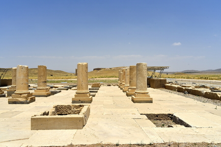 Pasargadae, Shiraz, Fars Province, Iran, June 22, 2019,The Private Palace, build to serve as the principal public palace for Cyrus and his courtのeditorial素材