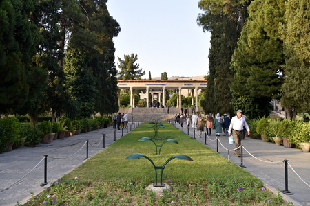 Tomb of Hafez (Hafezieh), Shiraz, Fars Province, Iran, June 22, 2019のeditorial素材