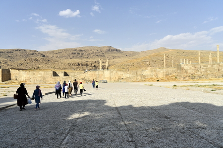 Persepolis, capital of the Achaemenid Empire, Shiraz, Fars, Iran, June 24, 2019, The entrance of Persepolis areaのeditorial素材
